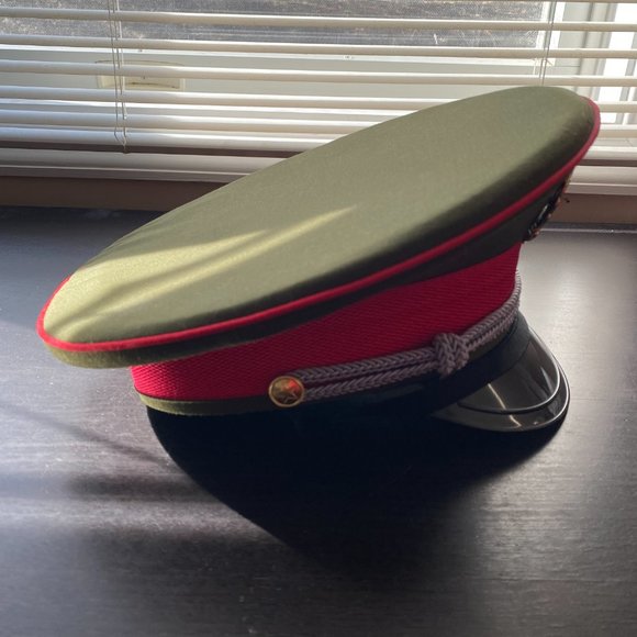 Chinese PLA Ground Forces Army Military Visor Size 58 or 7 1/4 - Picture 4 of 5